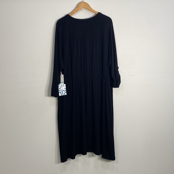 Market & Spruce Lany Knit Shirt Dress Comfy 3X - Picture 6 of 12